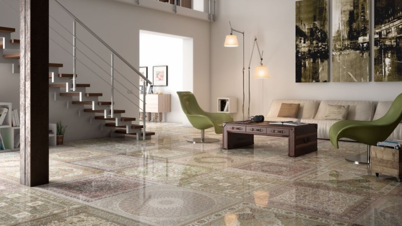 Płytki patchworkowe wzorzyste Aparic Kilim Black Nat. Mos. 29,75x29,75 66299