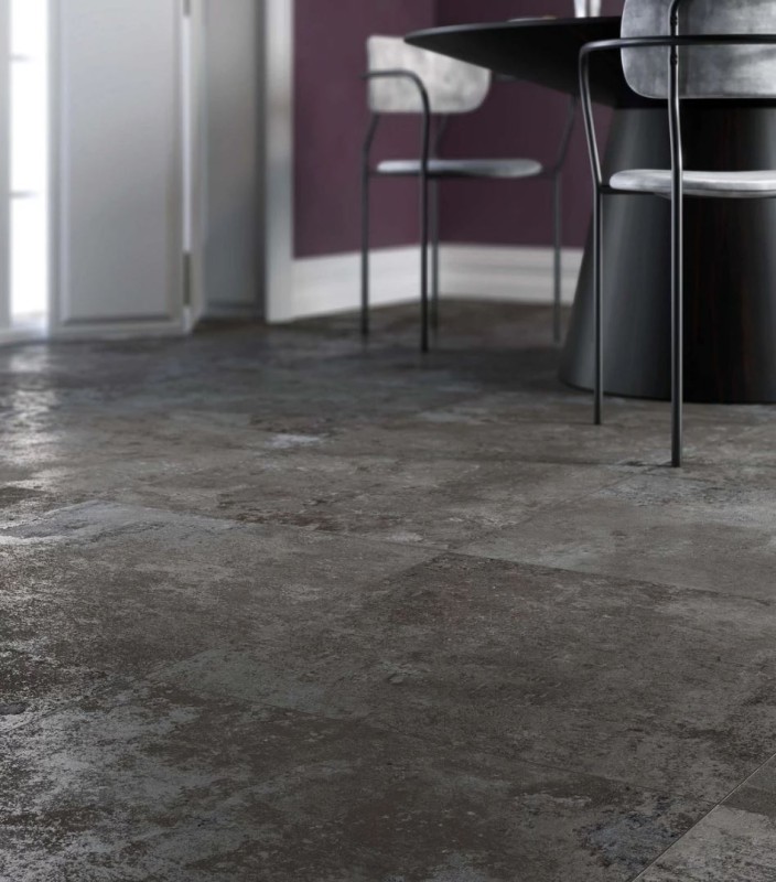 Płytki podłogowe beton grafitowy przetarty ABK Ghost Taupe Ret 60x60 88531