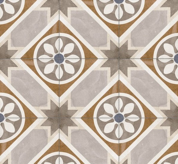 Gres mały kwadrat wzór braz szary Equipe Art Nouveau Apollo Colour 20x20 41528