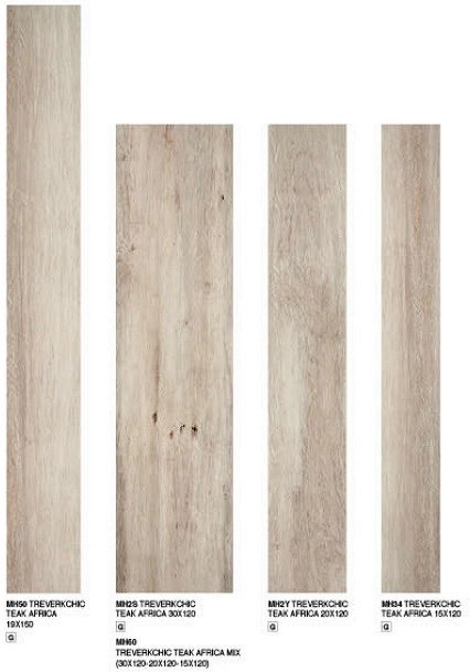 Płytki drewno jasny beż Marazzi Treverkchic Teak Africa MH2S 30X120 13857