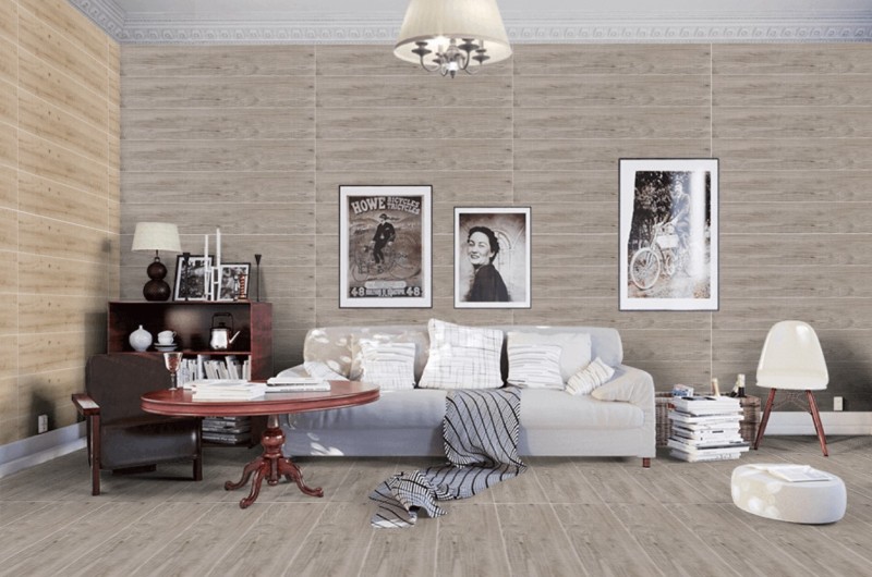 Płytki podłogowe, ścienne drewno beż brąz Porcelanosa Ascot Teca 29,4X120 42775