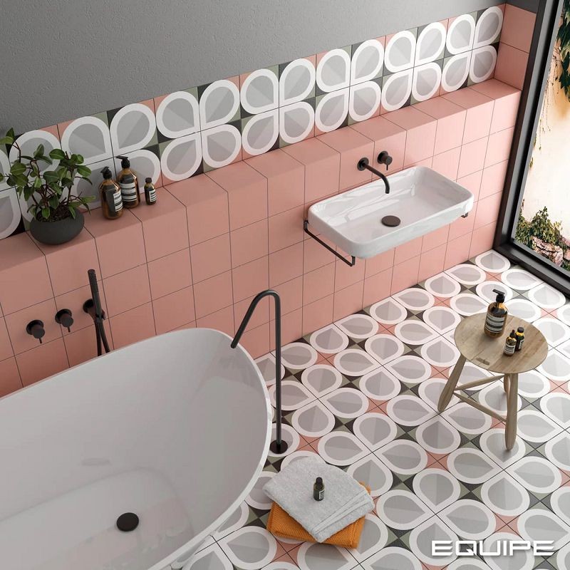 Equipe Bauhome Blatt Cold 20x20 płytki patchwork gresowe 126885