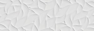 Płytki ścienne białe matowe 3D Porcelanosa Deco Blanco Oxo 33.3x100