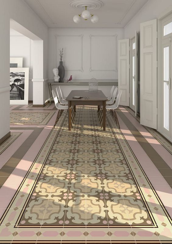 Vives 1900 Roura-2 Beige 20x20 płytki patchworkowe gresowe 152323