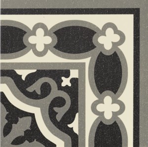 Mainzu Florentine Esquina Black 20x20 płytka podłogowa