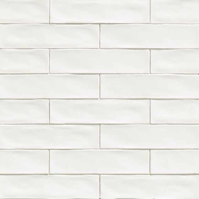 Płytki cegiełki długie a wąskie biel białe Mainzu Original Blanco 7,5x30 56088