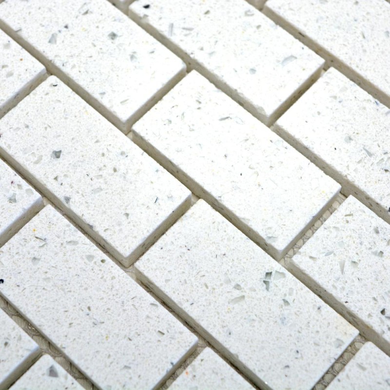 Mozaika  biała cegiełki małe Metropol MM 0132 32,5 x 30,0 102425