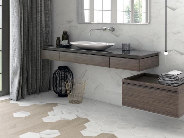 Płytki podłogowe szewron drewno szare Wow 60 Grad 120279 Chevron B Wood Dark 10x52 101145