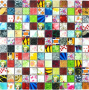 Mozaika kolorowy wzorzysty patchwork mały kwadrat Metropol MM 0542 30,0 x 30,0 76817