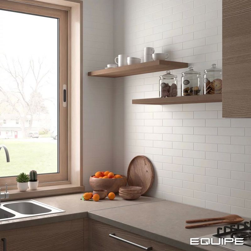 Equipe Costa Nova White Matt 5x20 płytki cegiełki 127407