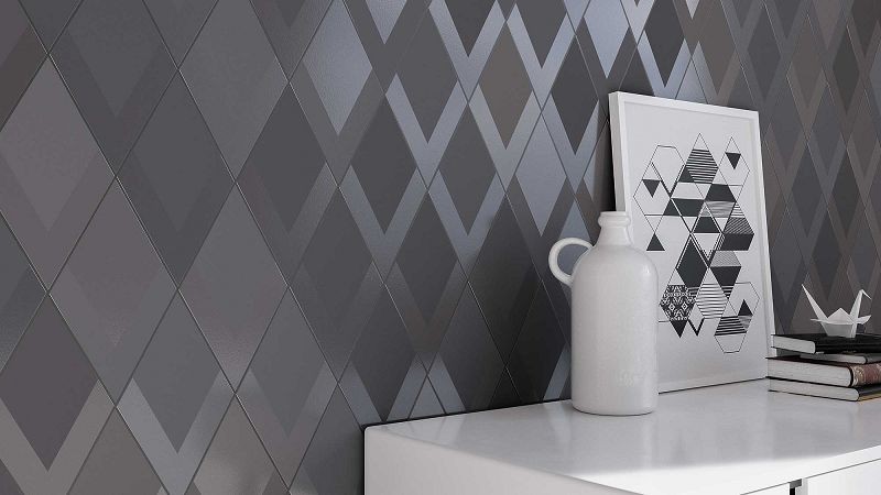 WOW Flow Diamond Decor Black 14x24 płytka gresowa 165956