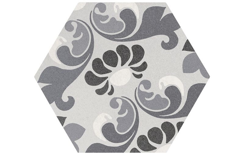 Equipe Hexatile Harmony B&W Mate 17,5x20 płytka gresowa 158379