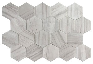 Equipe Lithos Grey 11,6x10,1 płytki gresowe heksagonalne imitujące kamień