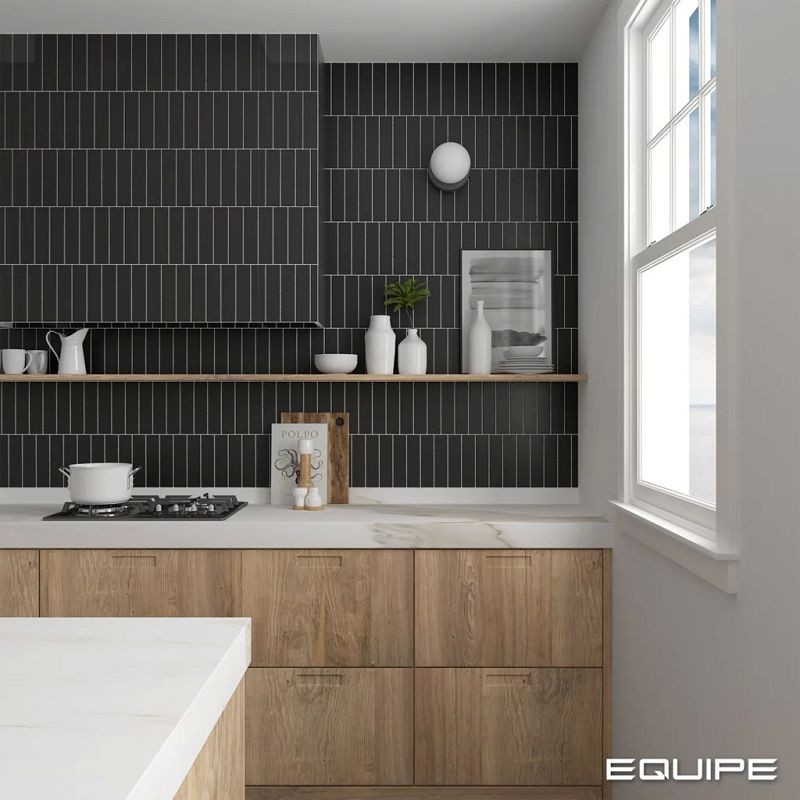 Equipe Costa Nova Black Matt 5x20 płytki cegiełki 127190