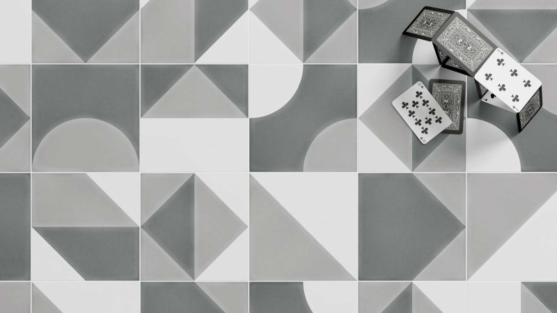 Płytki gresowe patchwork Wow Cement Play Decor Grey 18,5x18,5 tr 10947