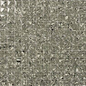 Mozaika przezroczysta biała czarna mix Dell Arte Zebra 30,5x30,5