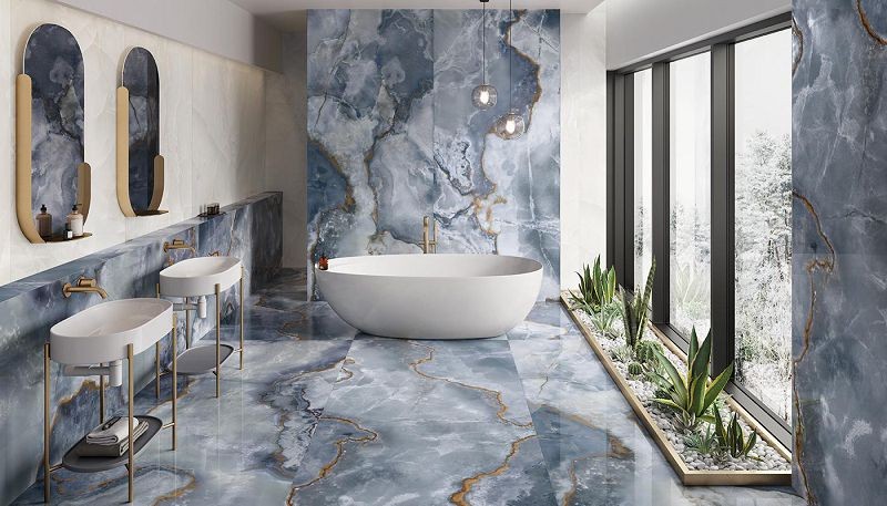 Emil Ceramica Tele di Marmo Onyx Blue Full Lappato 60x120 EKTR płytki onyks gresowe 126261