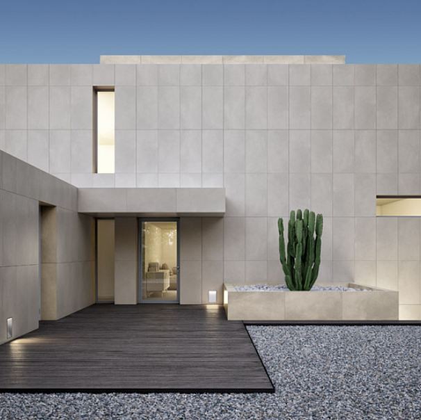 Płytki szare beton podłoga Casalgrande Padana r-evolution white 90x90 99257