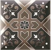 Płytki orientalnę brazowe wzorzyste patchwork Mainzu Hd Effects Dekor Esna Brown 15x15