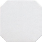 Płytki oktagonalne białe z czarną wstawką Equipe Octagon Blanco Mate 20x20 38511