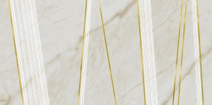 Płytki sćienne marmur biały z brąz paski Gardenia Orchidea Unique Marmi Linee Comp2 Calacatta 40x80