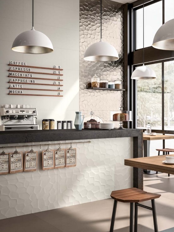 Płytki dekor plastry miodu białe Marazzi Essenziale MNP3 3d satinato 40x120 15887
