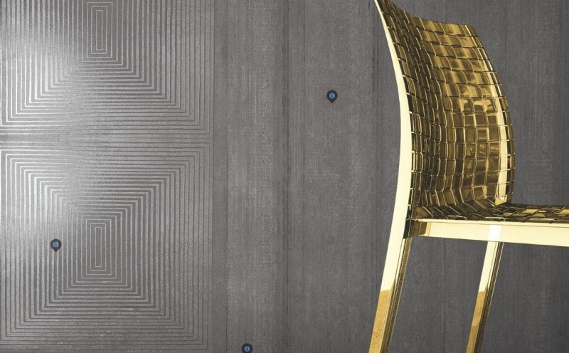Płytki podłogowe szare beton ze strukturą tynku Casalgrande Padana Cemento Rasato Grigio 30x60 39131