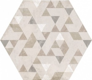 Płytki heksaganalne beż szary Equipe Hexagon Forest Natural 29,2X25,4