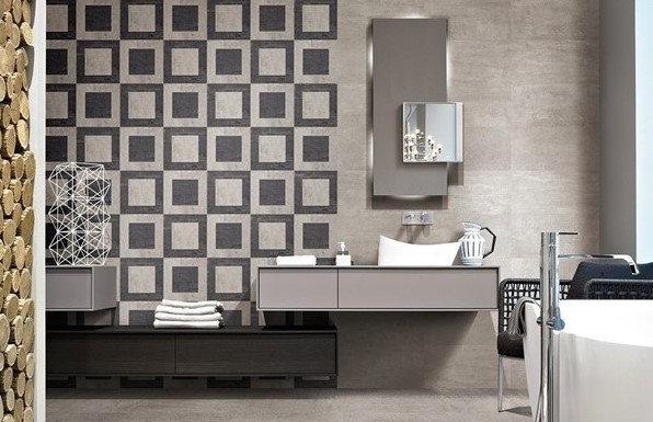 Płytki betonopodobne szare Emil Ceramica On Square Cemento Nat. Rett. 60x60 dms 39574