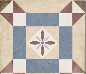 Gresy z kolorowym ornamentem Equipe Art Nouveau Lys Colour 20x20