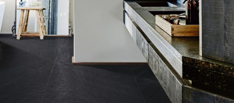 Płytki czarne imitujące naturalny kamień Marazzi Mystone Ardesia Antracite M045 75x75 x10 40672