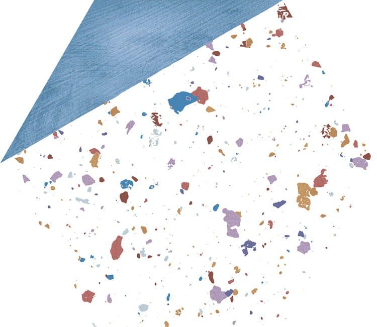 Aparici Stracciatella Blue Natural 25x29 płytka heksagonalna lastryko 158188