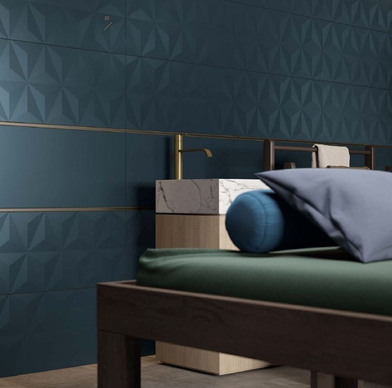 Marca Corona 4D Plain Deep Blue 40x80 E830 płytki ścienne 142867