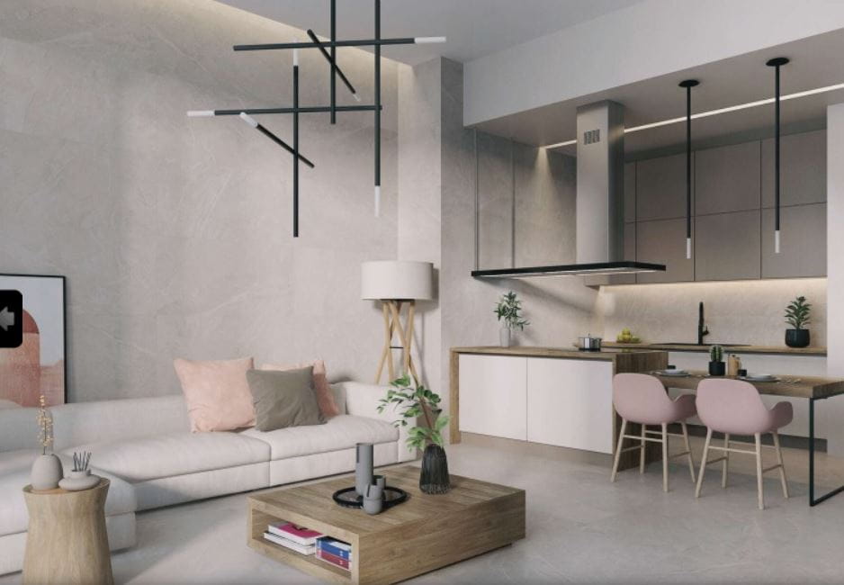 Halcon Aura Light 60x120 płytki gresowe imitujące kamień | iglazura24.pl